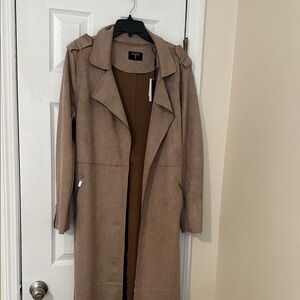 Tahari Women's Brown Trench Coat